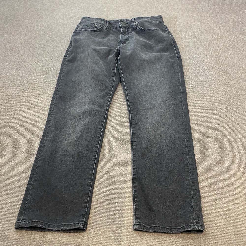 Mavi Jeans Mens 32 Fits 31x28 Marcus Slim Straight Stretch Black Grey Denim Pant